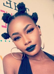 Billykiss Azeez. Your Favourite Muse. Nigerian Irish Blogger. Beauty Blogger. Hair Product Review. Hair Care Product. Pure Essence Oil Hair Blend. African Hair. Natural Hair. Bantu Knots. Black Lips. Woman of colour wearing black lipstick. Baddie makeup.