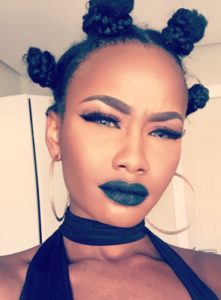 Billykiss Azeez. Your Favourite Muse. Nigerian Irish Blogger. Beauty Blogger. Hair Product Review. Hair Care Product. Pure Essence Oil Hair Blend. African Hair. Natural Hair. Bantu Knots. Black Lips. Woman of colour wearing black lipstick. Baddie makeup.