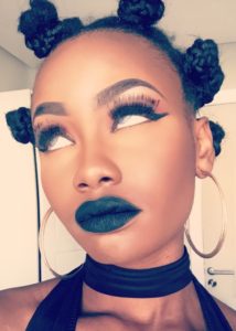 Billykiss Azeez. Your Favourite Muse. Nigerian Irish Blogger. Beauty Blogger. Hair Product Review. Hair Care Product. Pure Essence Oil Hair Blend. African Hair. Natural Hair. Bantu Knots. Black Lips. Woman of colour wearing black lipstick. Baddie makeup.