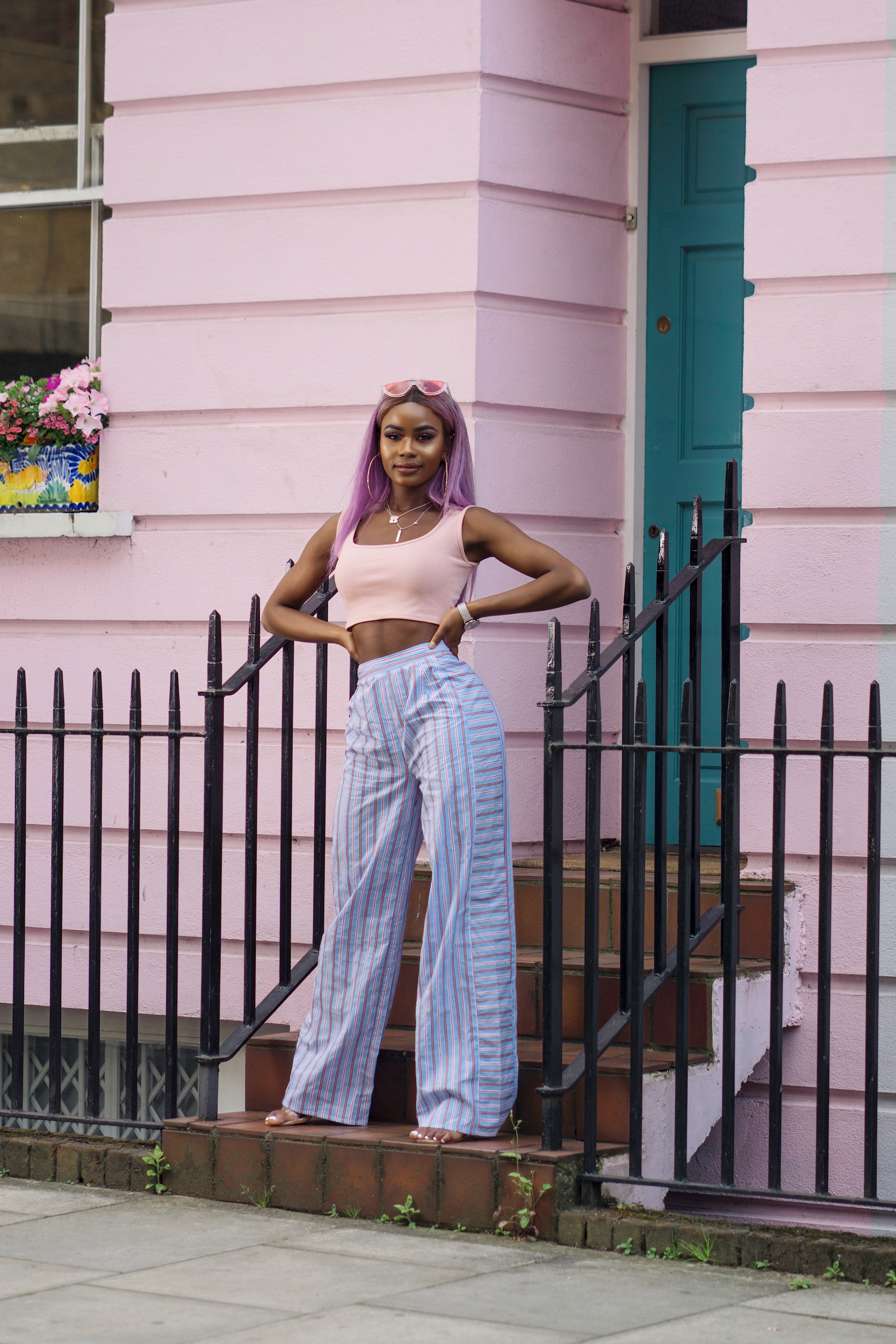 Billykiss Azeez. Your Favourite Muse. Fashion Irish British Blogger. African Blogger. SS18. Missy Empire. Purple Hair. Quantico. Classy Outfit. 