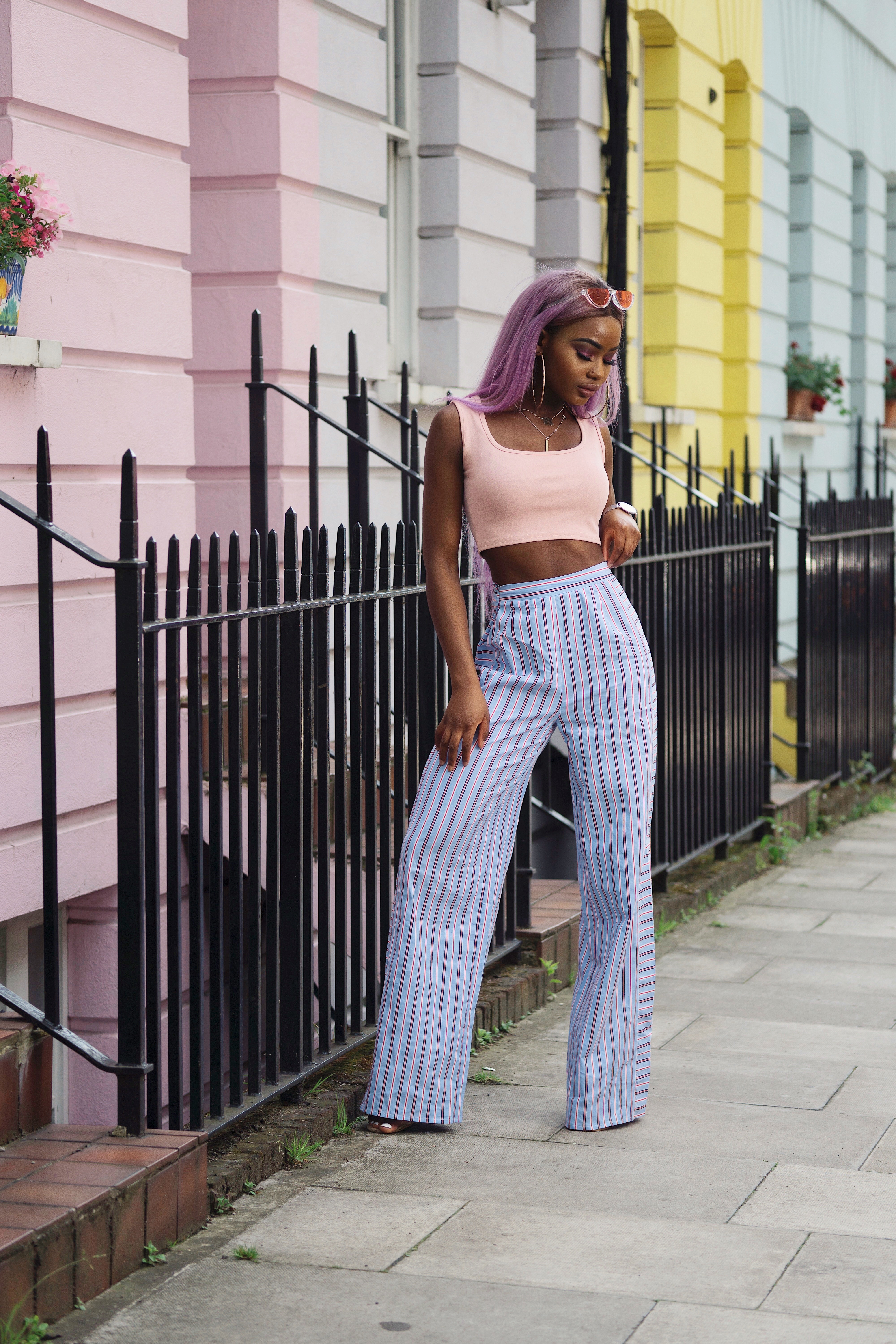 Billykiss Azeez. Your Favourite Muse. Fashion Irish British Blogger. African Blogger. SS18. Missy Empire. Purple Hair. Quantico. Classy Outfit. 