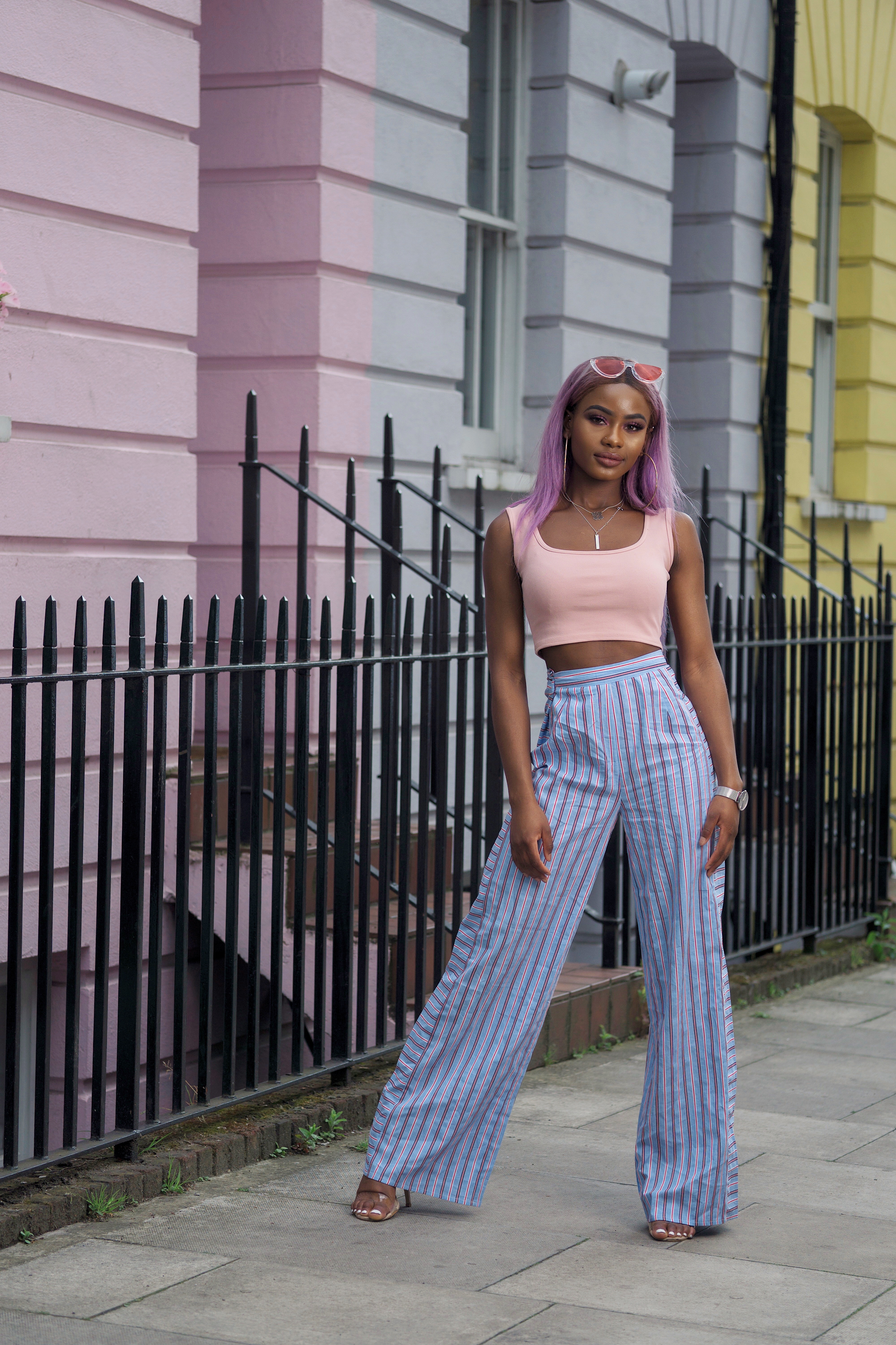 Billykiss Azeez. Your Favourite Muse. Fashion Irish British Blogger. African Blogger. SS18. Missy Empire. Purple Hair. Quantico. Classy Outfit. 