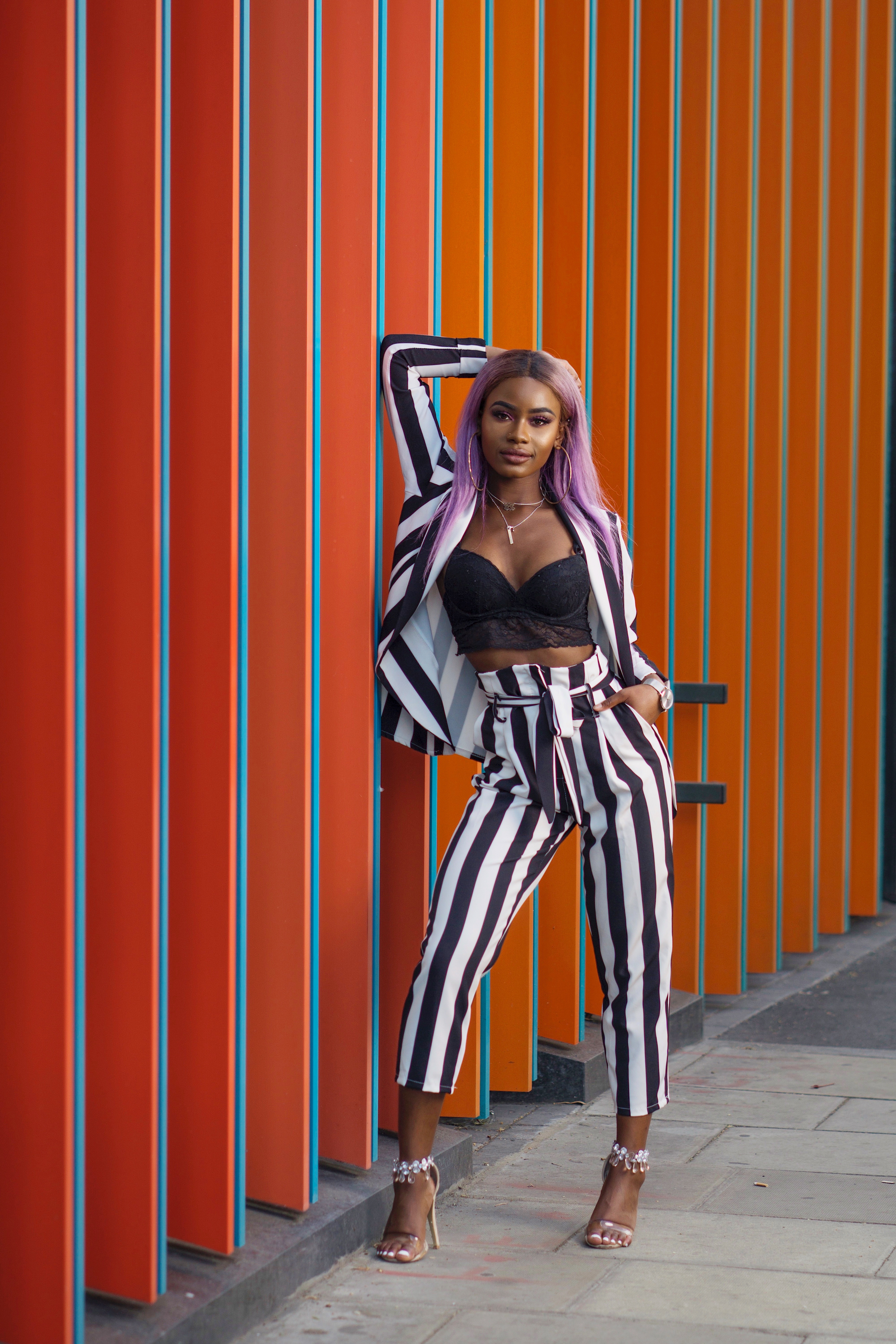 Billykiss Azeez. Your Favourite Muse. Fashion Irish British Blogger. African Blogger. SS18. MissBardoUK. Purple Hair. Quantico. Classy Outfit.