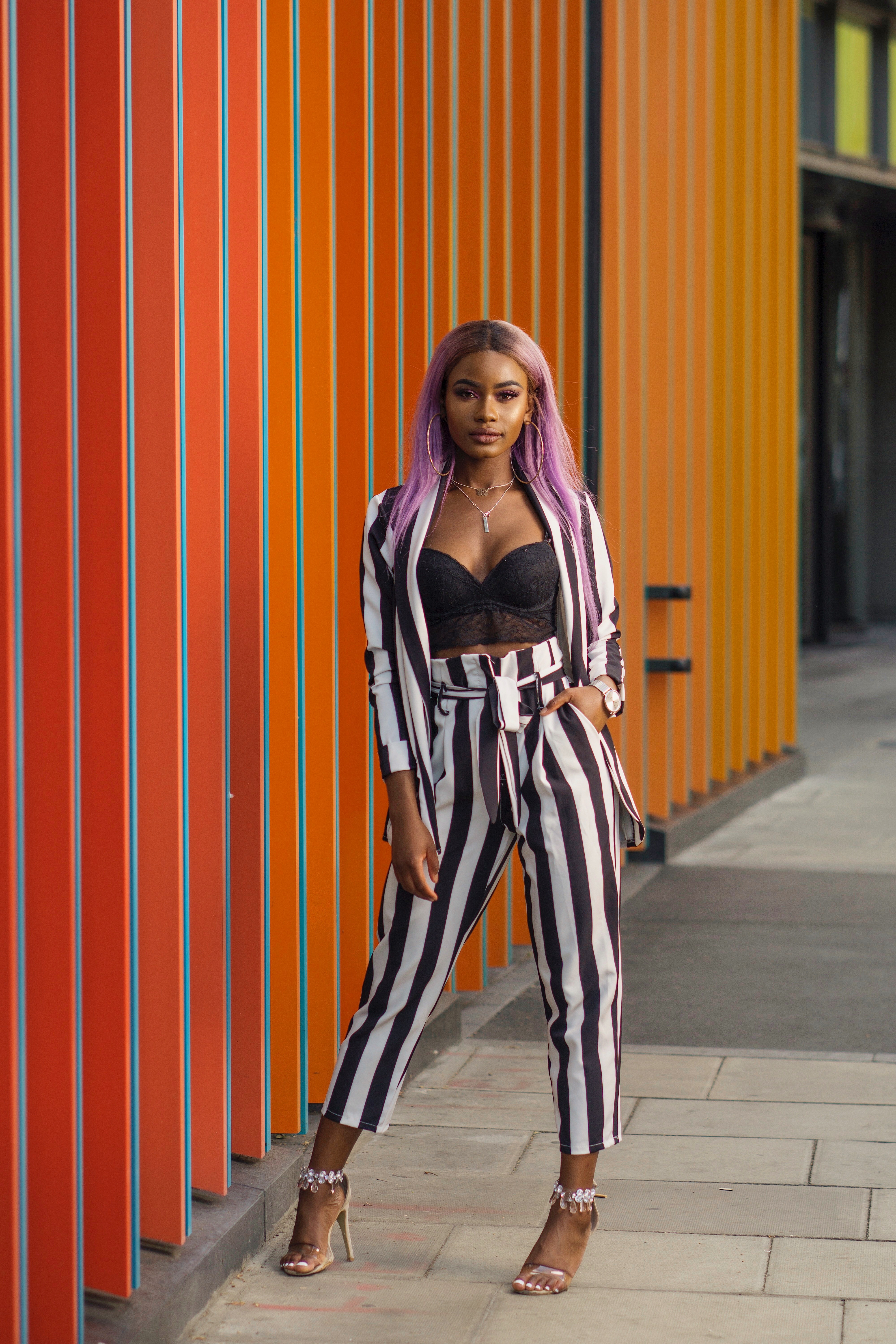 Billykiss Azeez. Your Favourite Muse. Fashion Irish British Blogger. African Blogger. SS18. MissBardoUK. Purple Hair. Quantico. Classy Outfit.