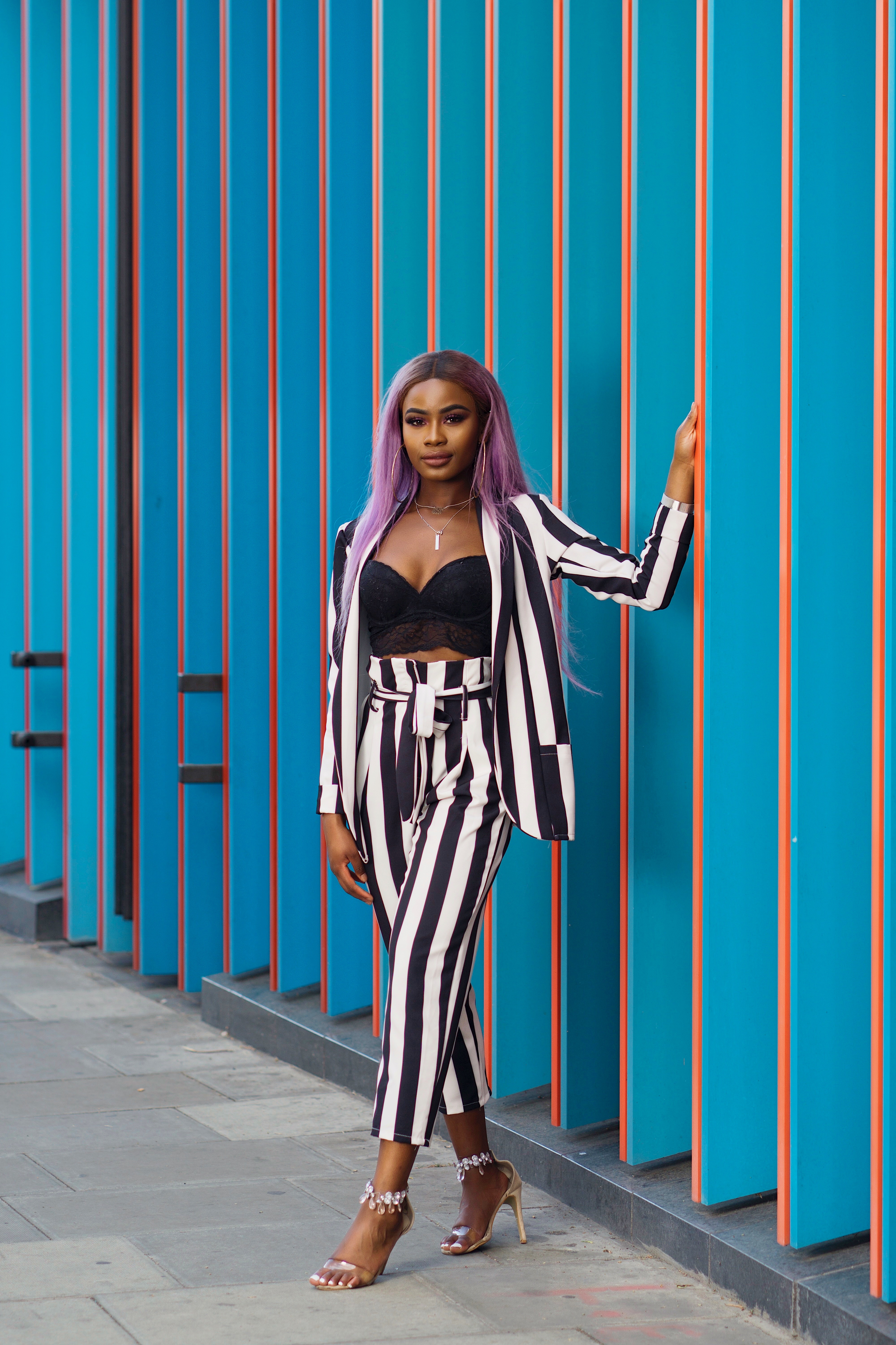 Billykiss Azeez. Your Favourite Muse. Fashion Irish British Blogger. African Blogger. SS18. MissBardoUK. Purple Hair. Quantico. Classy Outfit.